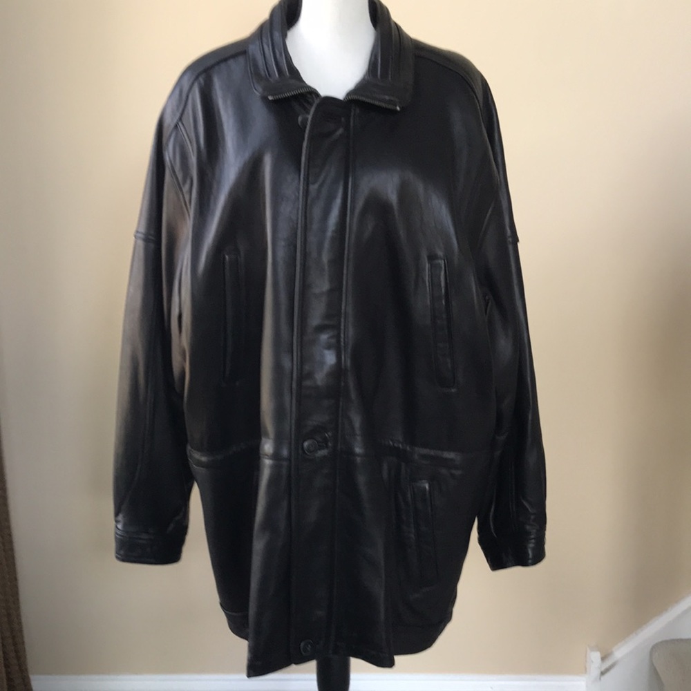 Mens Genuine Leather Jacket - Picture 2 of 16